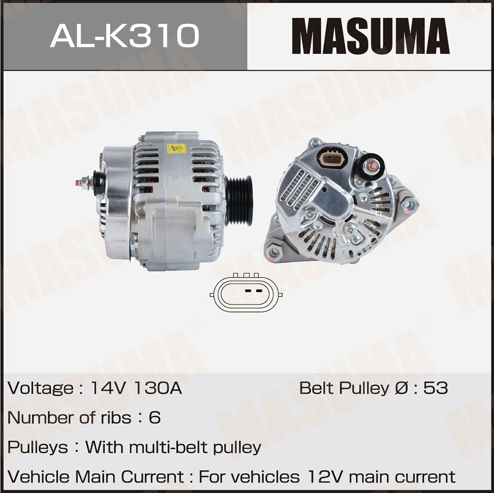 Генератор Hyundai / G6DB (14V/130A) Masuma