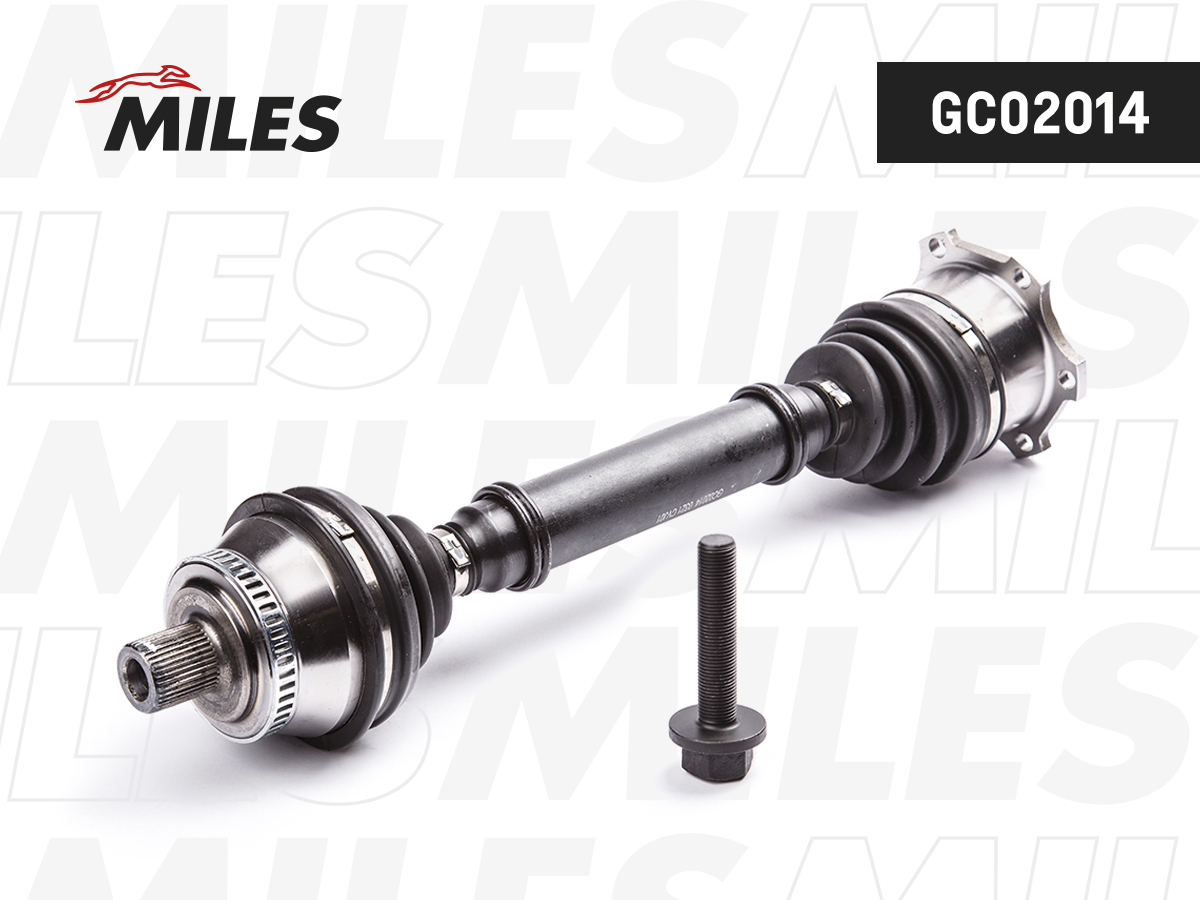 Привод ШРУС правый в сборе для а/м Audi A6 1.9D-2.8 97-05 (АКПП/) с ABS MILES