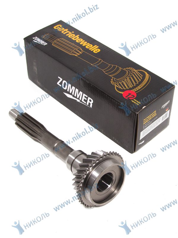 Вал КПП первичный Г-3302 5-ступ.(голый) 25 зуб ZOMMER