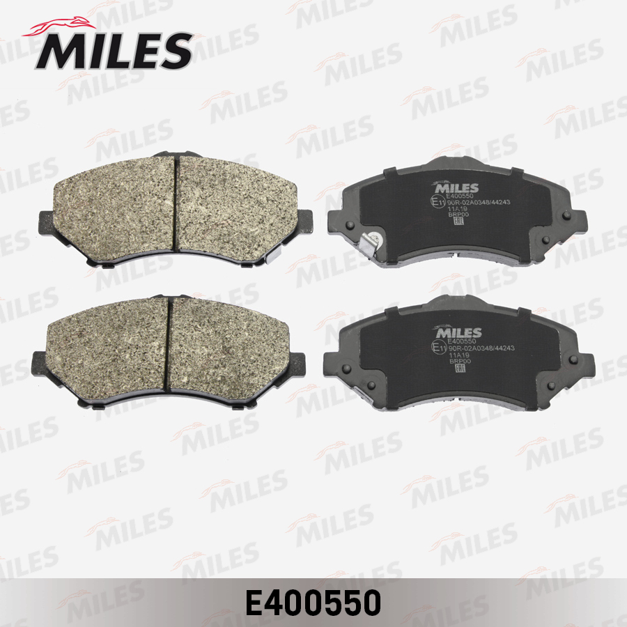 Колодки тормозные Dodge Nitro; Jeep Wrangler передние Low-metallic Miles