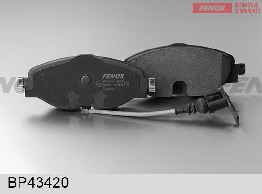 Колодки тормозные VAG Octavia 12-, Golf VII 12-, Tiguan 16- передние (с датчиком) \ FENOX BP43420