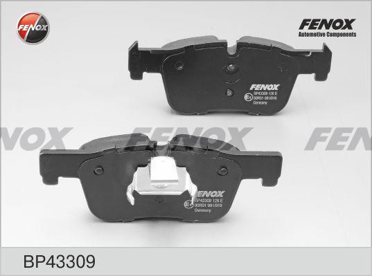 Колодки тормозные BMW 1 (F20, F21) 11-, 3 (F30, G20) 11-, 4 (F32-F36) 13- передние \ FENOX BP43309