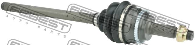 Привод TOYOTA AVENSIS ADT25#,AZT25#,CDT250,ZZT25# 2003.01- шрус наружный с валом 23x550x26 \ 0114-ZZT251A48LH FEBEST