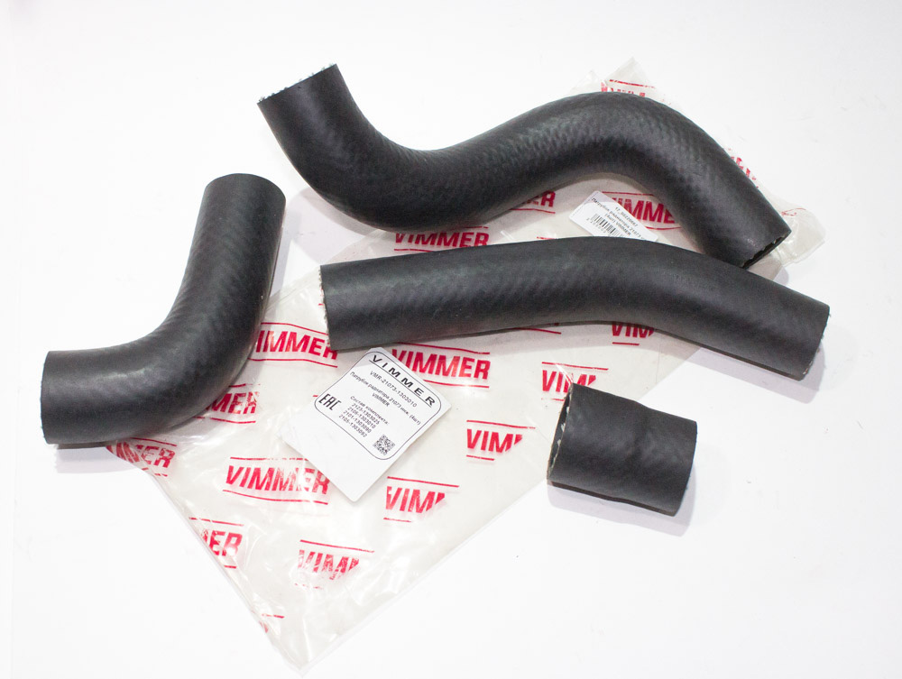 Патрубки радиатора для а/м ВАЗ 21073 инжектор 4 шт. VIMMER