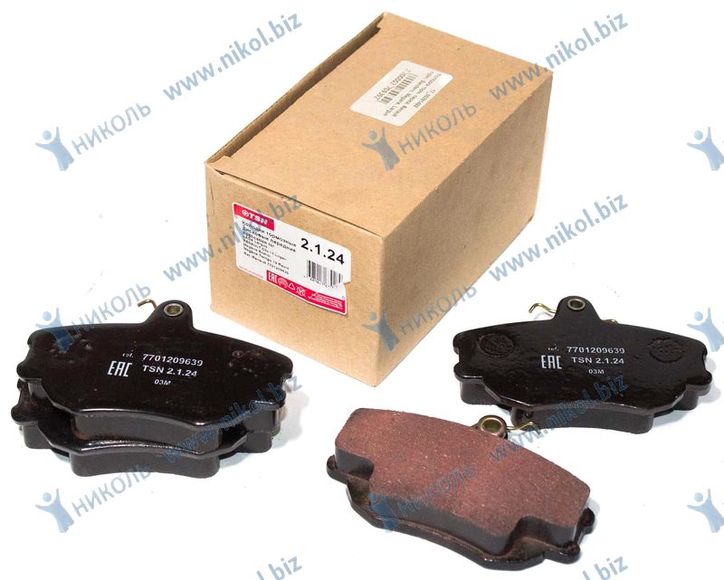 Колодка торм. перед. Renault Logan, Sandero, Megane, Largus TSN (Цитрон) 7701209639
