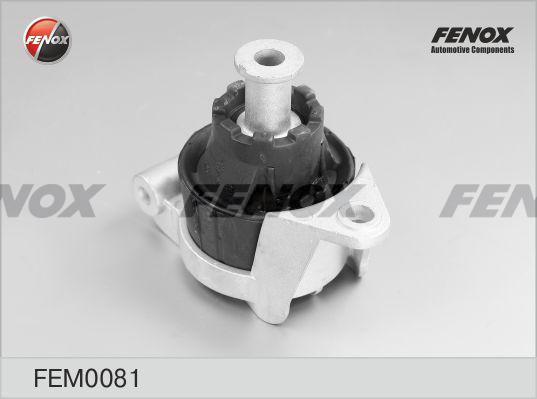 Опора двигателя Opel Astra G 98-, Astra H 04-, Zafira B 05- задняя \ FENOX FEM0081
