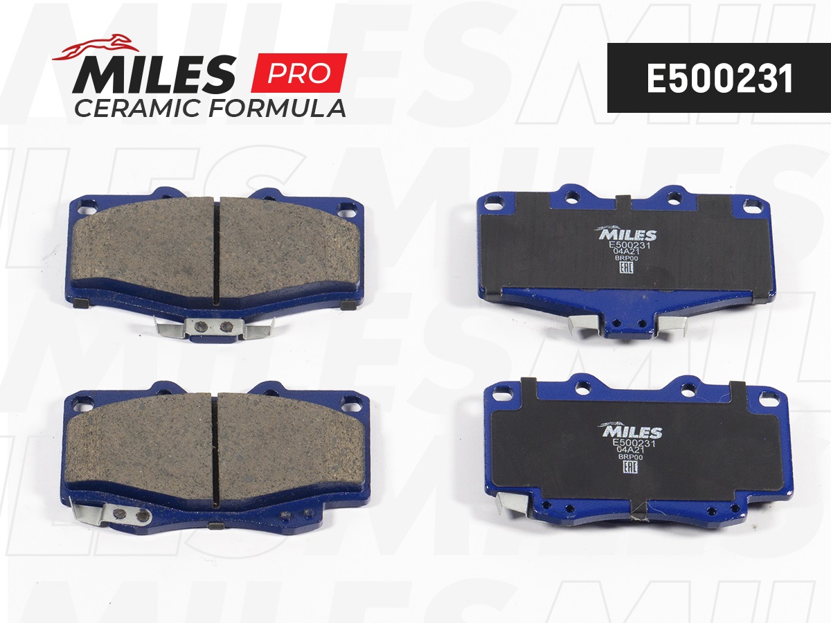 Колодки тормозные MILES E5 Ceramic TOYOTA LAND CRUISER 70/80/90/4 RUNNER 87- передние