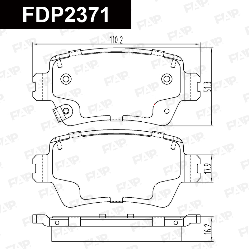 Колодки тормозные JAC JS6 смесь CERAMIC FAP