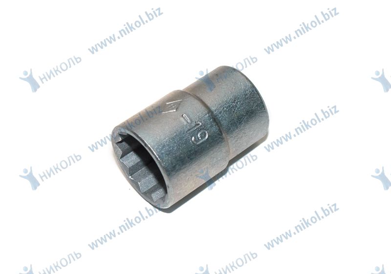 Головка сменная (1/2") 12-гр 19мм CrV НИЗ