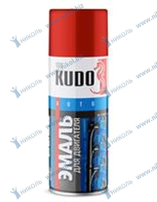 Краска для двигателя аэроз красная KUDO (520мл)
