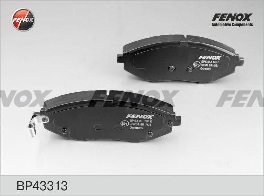 Колодки тормозные Chevrolet Spark (M300) 10- передние \ FENOX BP43313