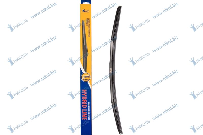 Щетка ст/оч бескаркасная 650/500 мм (26/20") (1 адаптер) KRAFT (2 шт)