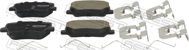 Колодки тормозные Geely Tugella 20-, Monjaro 22-; Volvo XC40 17- задние \ FEBEST 3501-FY11R