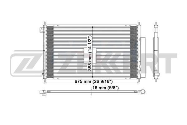 Радиатор конд. Honda Accord VII 03-