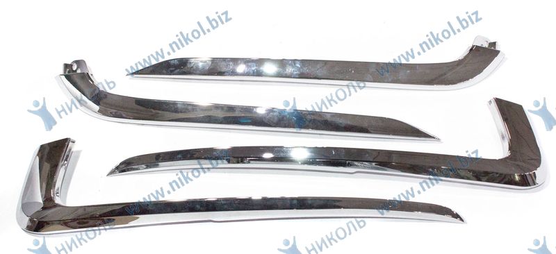 Накладка бампера 2190 Granta FL перед. к-т верх+низ (молдинг)