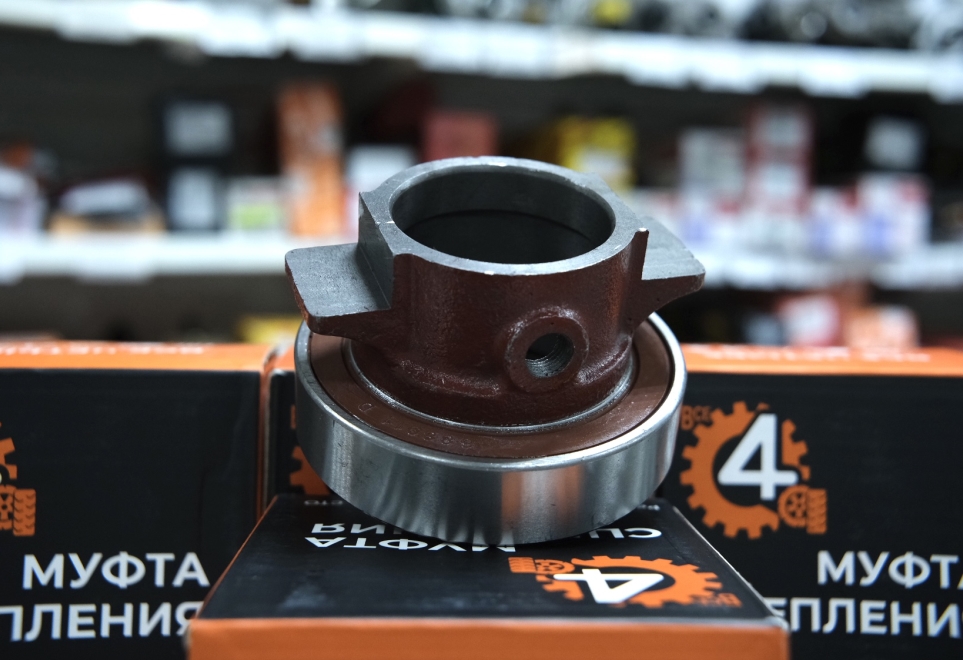 Подшипник выжимной УАЗ в сборе лепестковое/рычажное вилка с/образца 35 мм усиленный "Все Четыре"