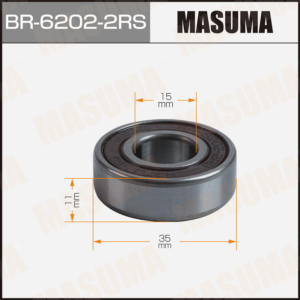 Подшипник шариковый , 15x35x11 Masuma