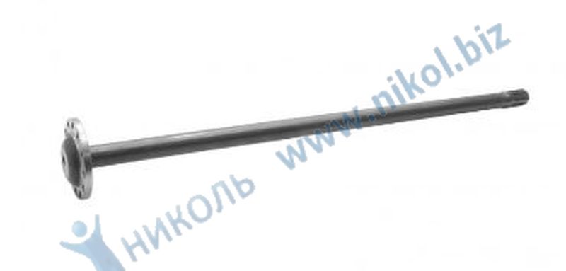 Полуось заднего моста УАЗ-3163, 3741 (гибрид) левая L=880мм MetalPart Pro