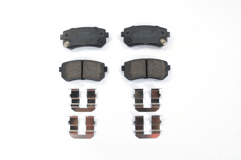 Колодки тормозные Kia Ceed 06-, Rio II 05-, Cerato 09-; Hyundai ix35 10-, i30 07- задние \ GDB3636 ZFR