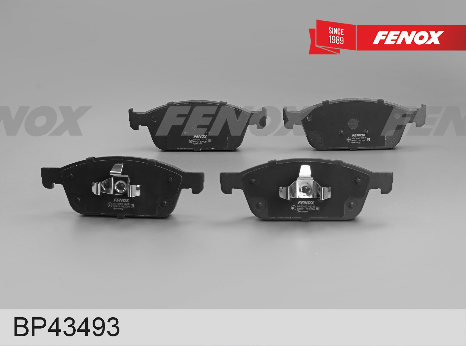 Колодки тормозные Ford Focus III 12-, Kuga II 13-, Tourneo Connect 13- передние \ FENOX BP43493