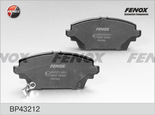 Колодки тормозные Nissan Primera (P12) 02-08, Honda Accord 98-03 передние \ FENOX BP43212