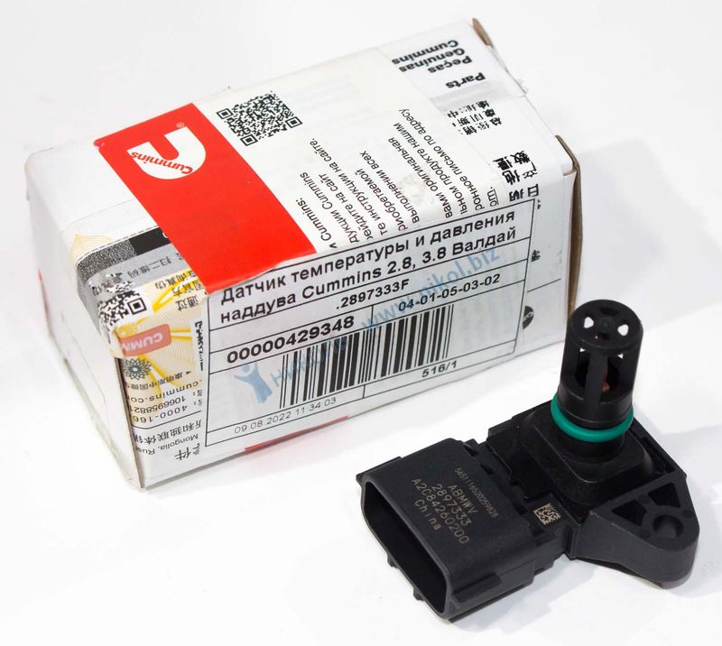 Датчик давления и температуры надувочного воздуха Cummins 2.8, 3.8 Валдай ГАЗ