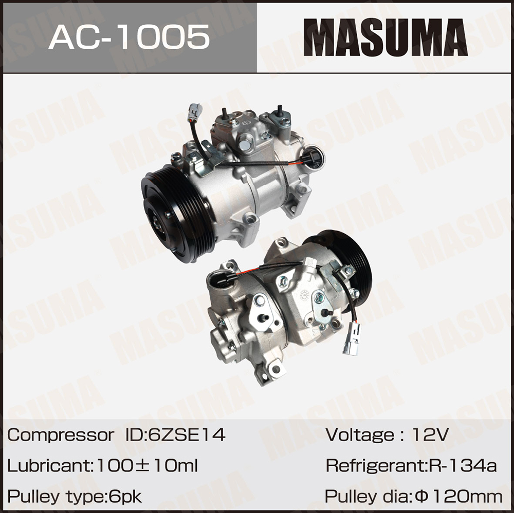 Компрессор кондиционера Toyota RAV4 / ZSA30L / 3ZRFAE Masuma