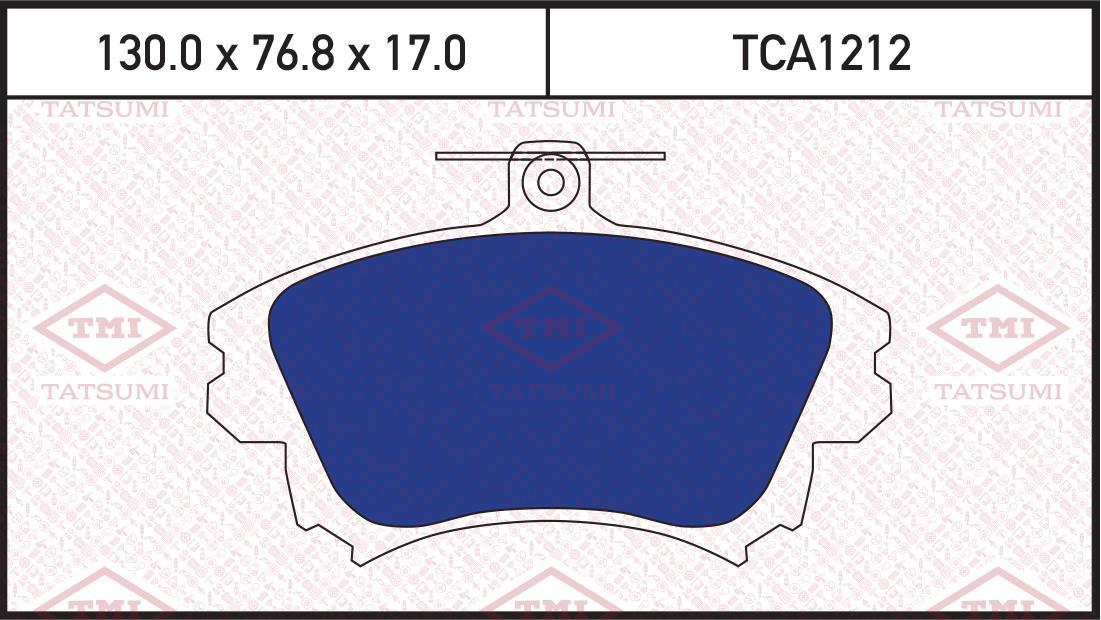 Колодки тормозные TATSUMI VOLVO S40/V40 97->