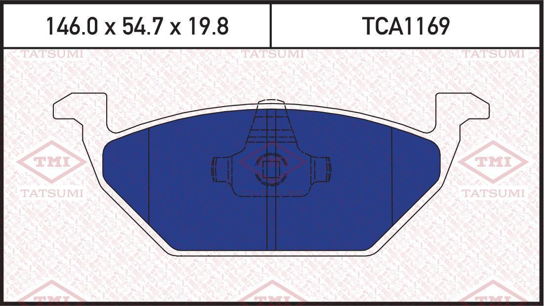 Колодки тормозные AUDI A3 96->SKODA Octavia 96->VW Golf 97-> TATSUMI