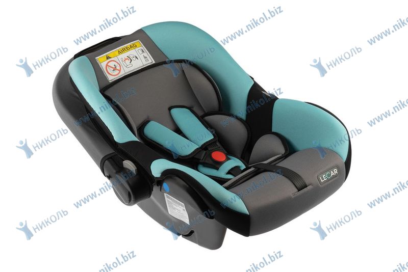Кресло детское LECAR 006-G 0+ группа (0-13кг) серый/бирюзовый