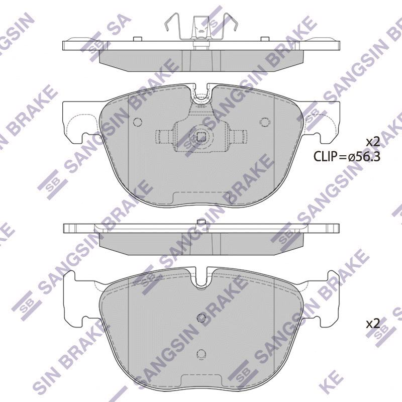 Колодки тормозные BMW X5 (E70, F15) 06-, X6 (E71, F16) 08- передние