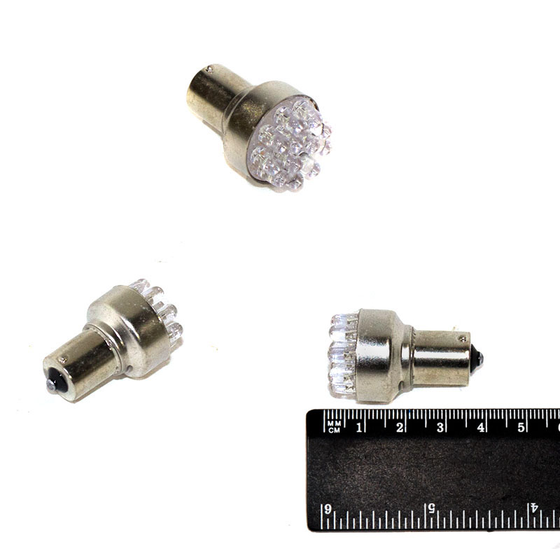 Лампа светодиод 12-21 (стоп, габарит) белая 12LED BA15s NOVA-PRO/DINWARD (крат_уп_10шт)