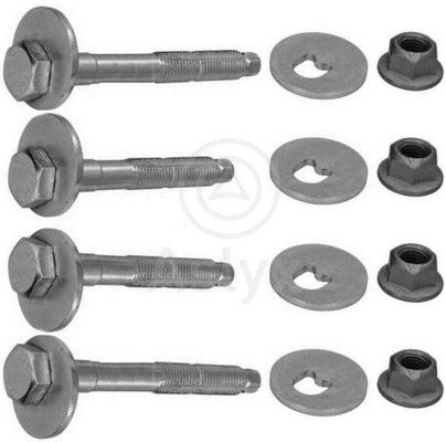 Болт эксцентриковый AUDI A1 (8X1, 8XK); A1 Sportback (8XA, 8XF); A3 (8P1) (комплект 4шт)_ASLYX