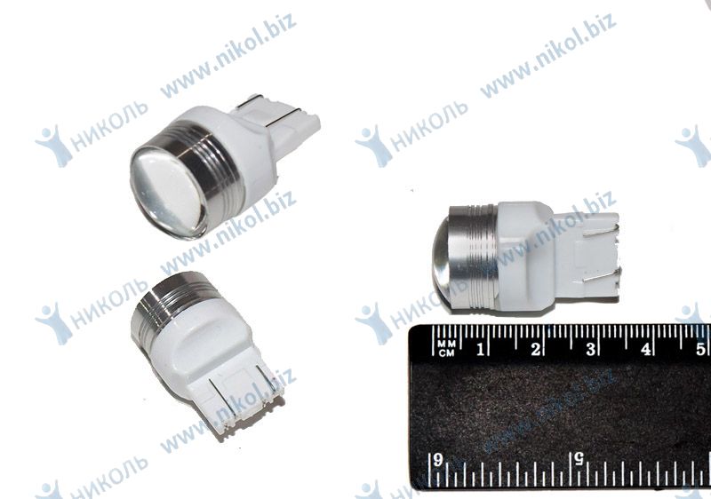 Лампа светодиод 12-21/5 (стоп, габарит) б/ц для япон белая 9SMD (2835) W3*16d