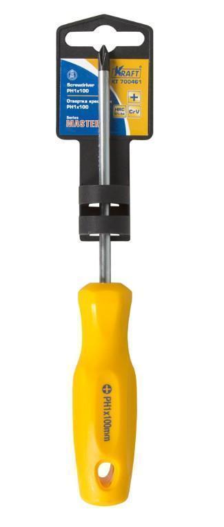 Отвертка крестовая PH 1 х 100 мм Kraft Master