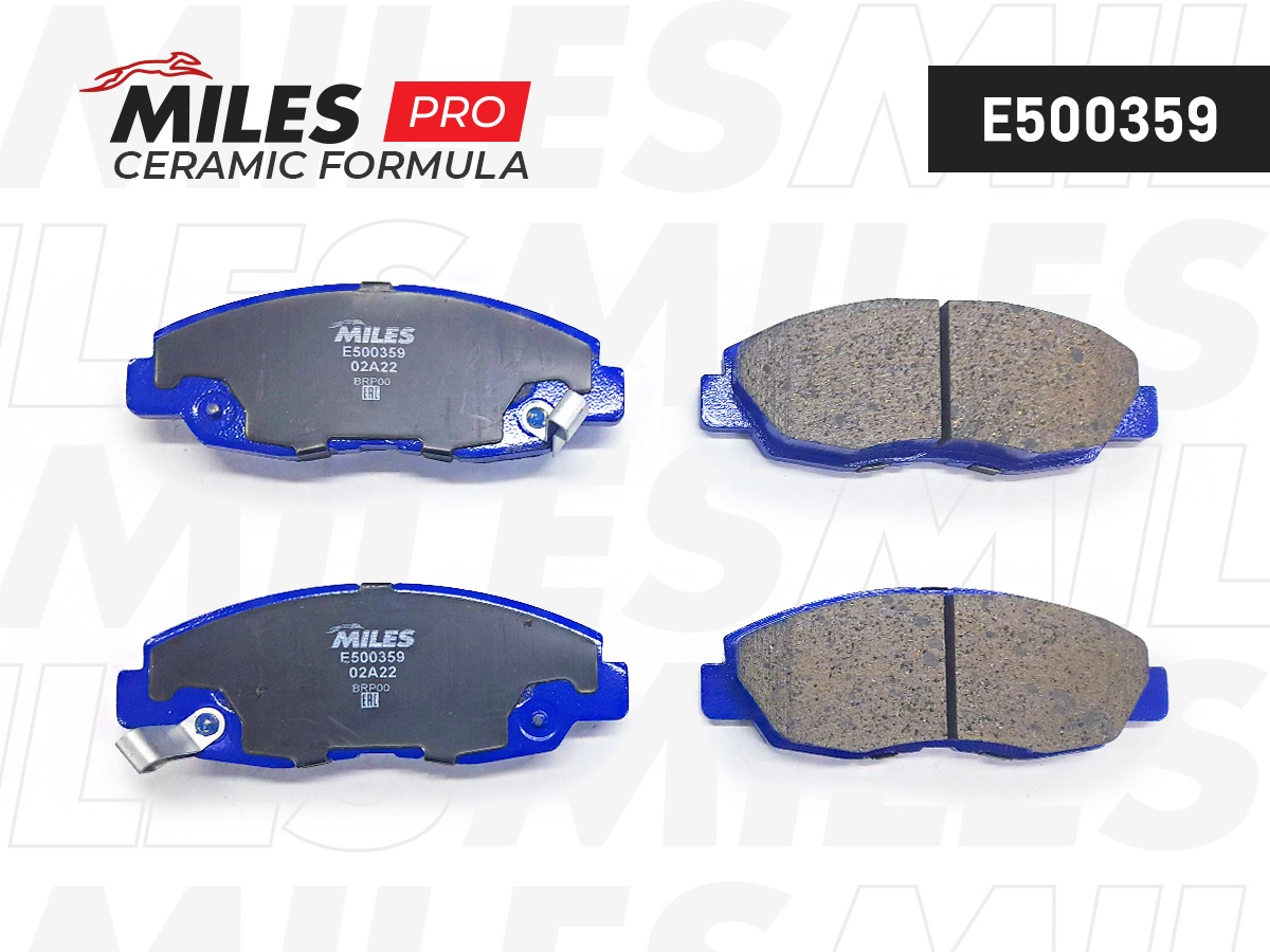 Колодки тормозные MILES E5 Ceramic HONDA ACCORD 2.0-2.2 90-93 передние