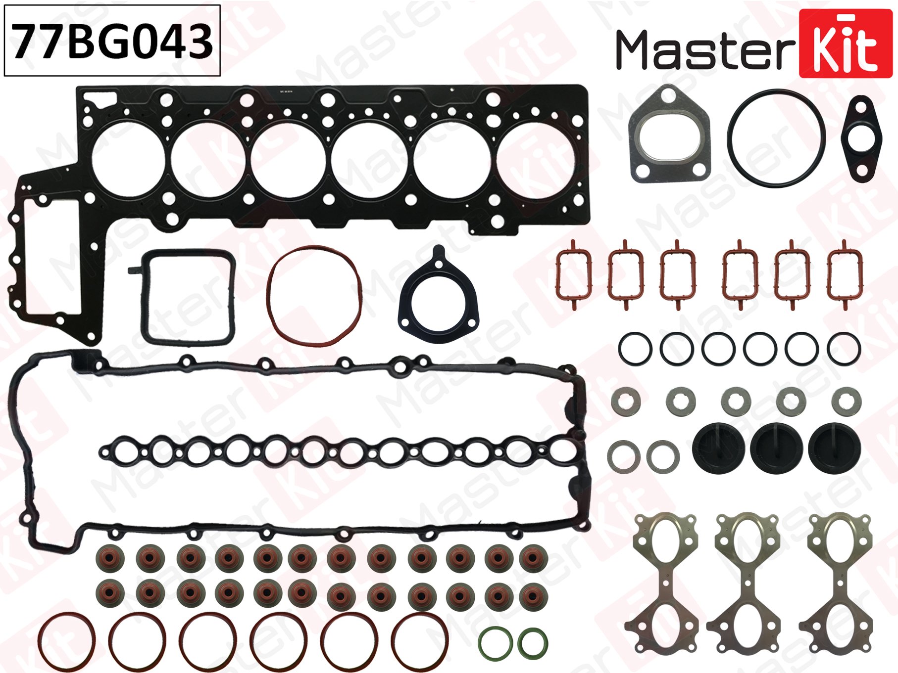 Верхний комплект прокладок с прокладкой ГБЦ BMW E46/60/65/X3/X5 3.0D M57 02-