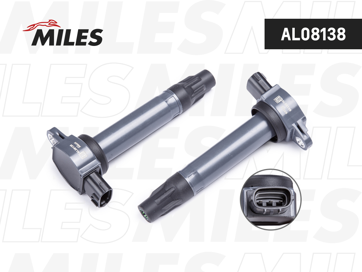 Катушка зажигания MILES Mitsubishi Lancer X (07-)/Pajero Sport (08-) 1.8i/2.0i/2.4i/3.0i