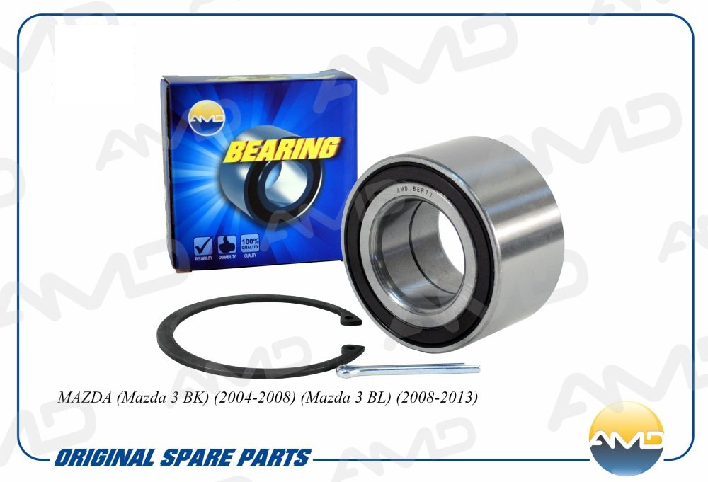 Подшипник ступицы передней BP4L-33-047A / AMD.BER72 (с магнит. кольцом ABS) / MAZDA (Mazda 3 BK) (2004-2008) (Mazda 3 BL) (2008-2013)