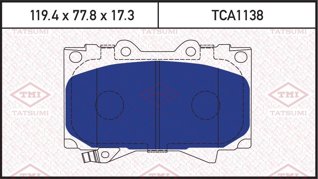Колодки тормозные TATSUMI TOYOTA Land Cruiser 98->