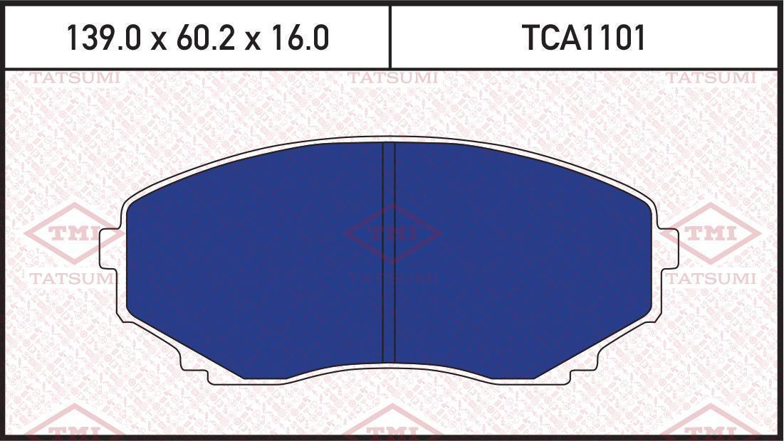Колодки тормозные TATSUMI MAZDA MPV 95->