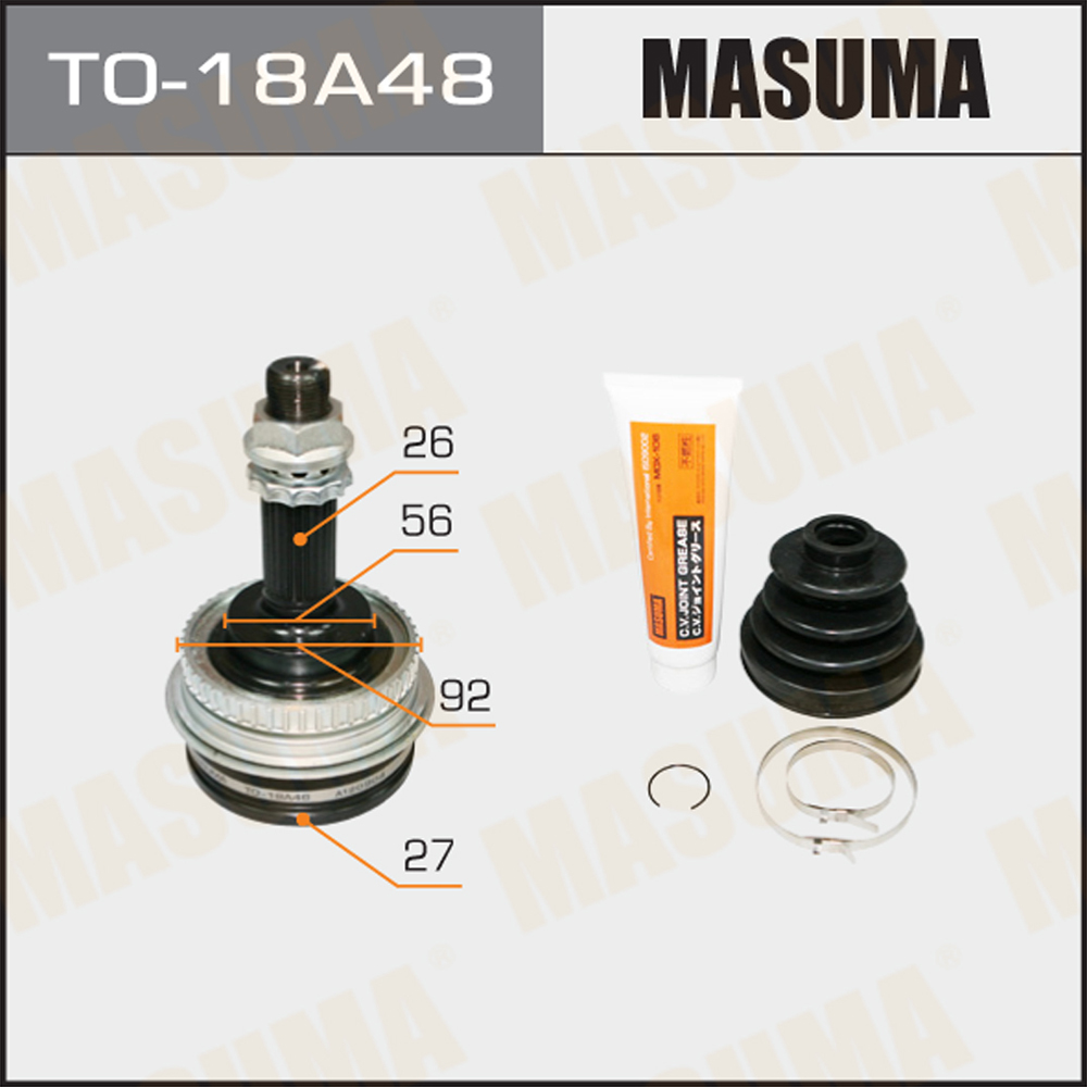 ШРУС наружный для а/м Toyota Estima 90-01, Liteace, Townace 96-07 27x56x26x48 MASUMA