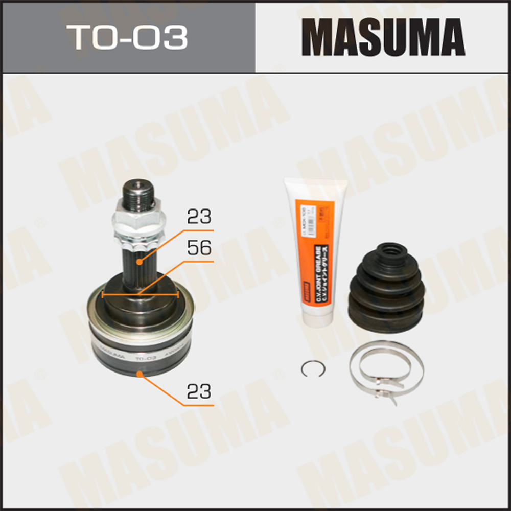 ШРУС наружный для а/м Toyota Corolla 90-94, Starlet 89-99 23x56x23 MASUMA