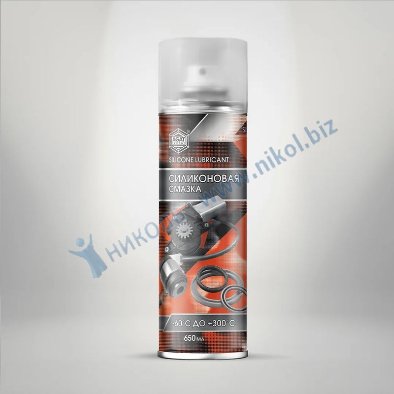 яяяСмазка силикон аэроз AGAT-AVTO (650мл)