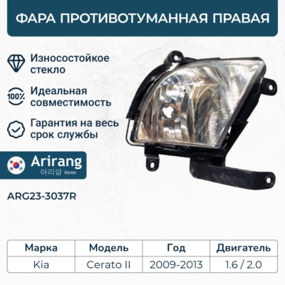Фара противотуманная правая Kia Cerato 09-