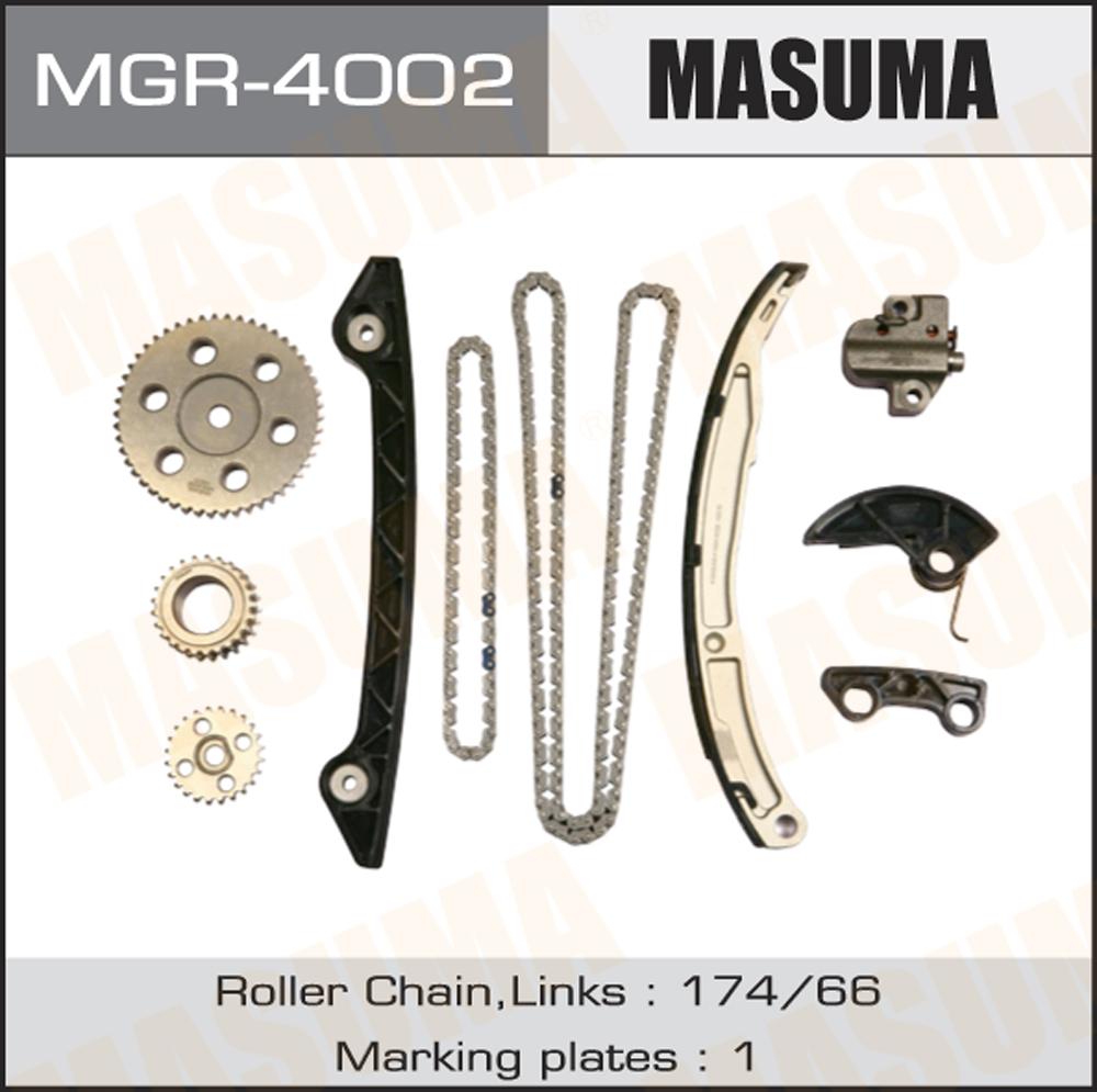 Комплект цепи ГРМ Mazda 6 (GG,GY) 02-08 (L3-VE) Masuma