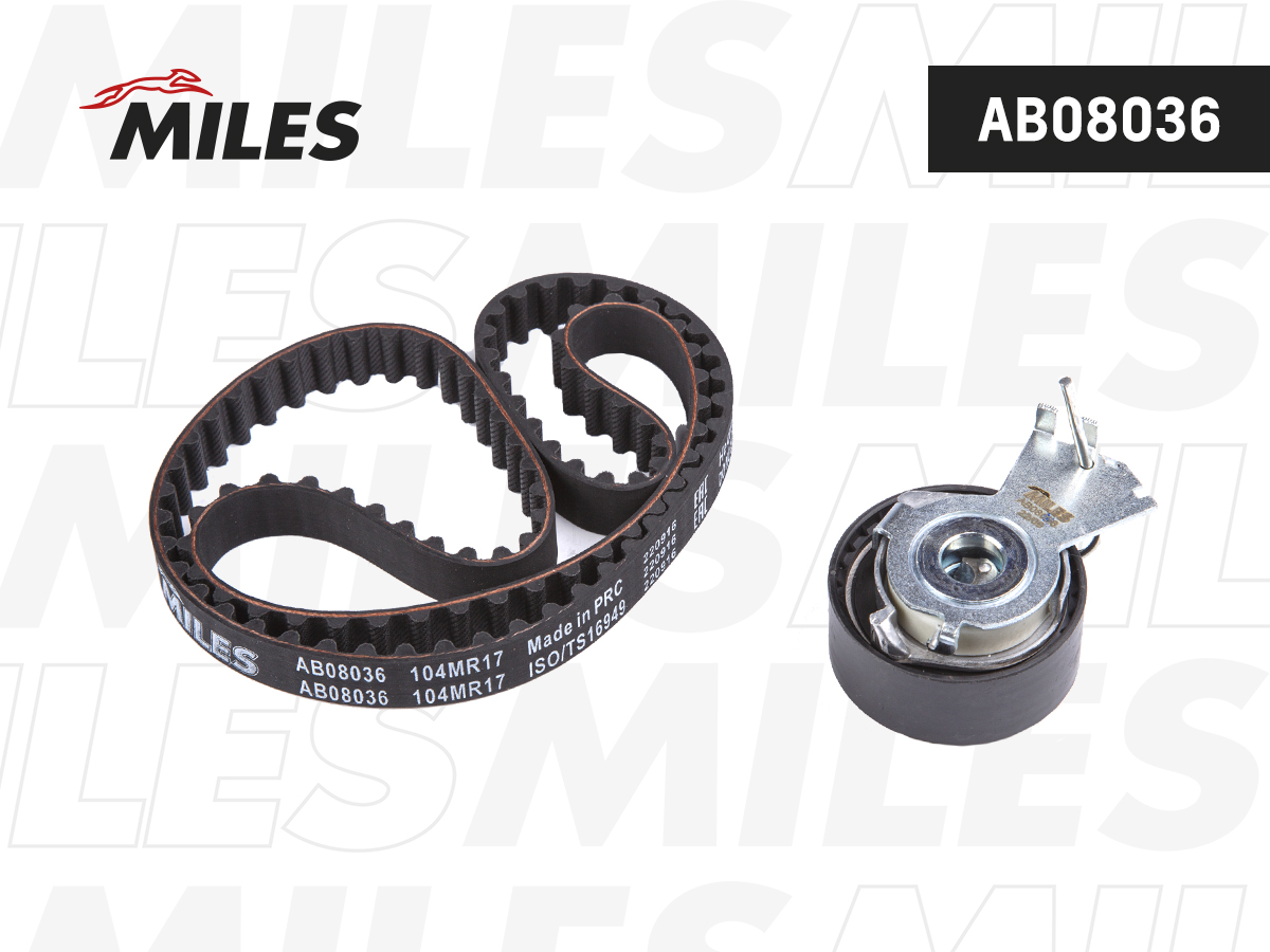 Комплект ГРМ Citroen C3 02-; Peugeot 206 98-, 306 93-02, 307 00-03 (1.4) MILES