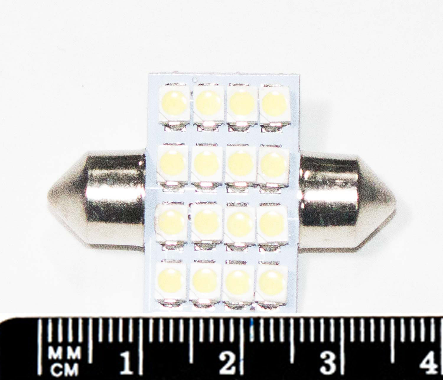 Лампа светодиод (салон) 31 мм бел 12 АС-16SMD(3528) 12T11x36-W\16SMD NOVA-PRO/DINWARD (крат_уп_10шт)
