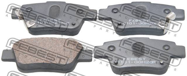 Колодки тормозные Toyota Avensis (T250) 03-08, Corolla Verso 04-09 задние \ FEBEST 0101-GGH20R