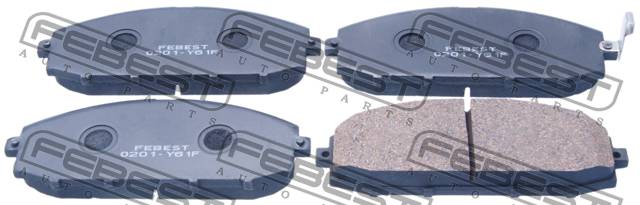 Колодки тормозные Nissan Patrol (Y61) 97-10 передние \ FEBEST 0201-Y61F